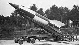 WWII V2 rocket equipped with a nuclear warhead
